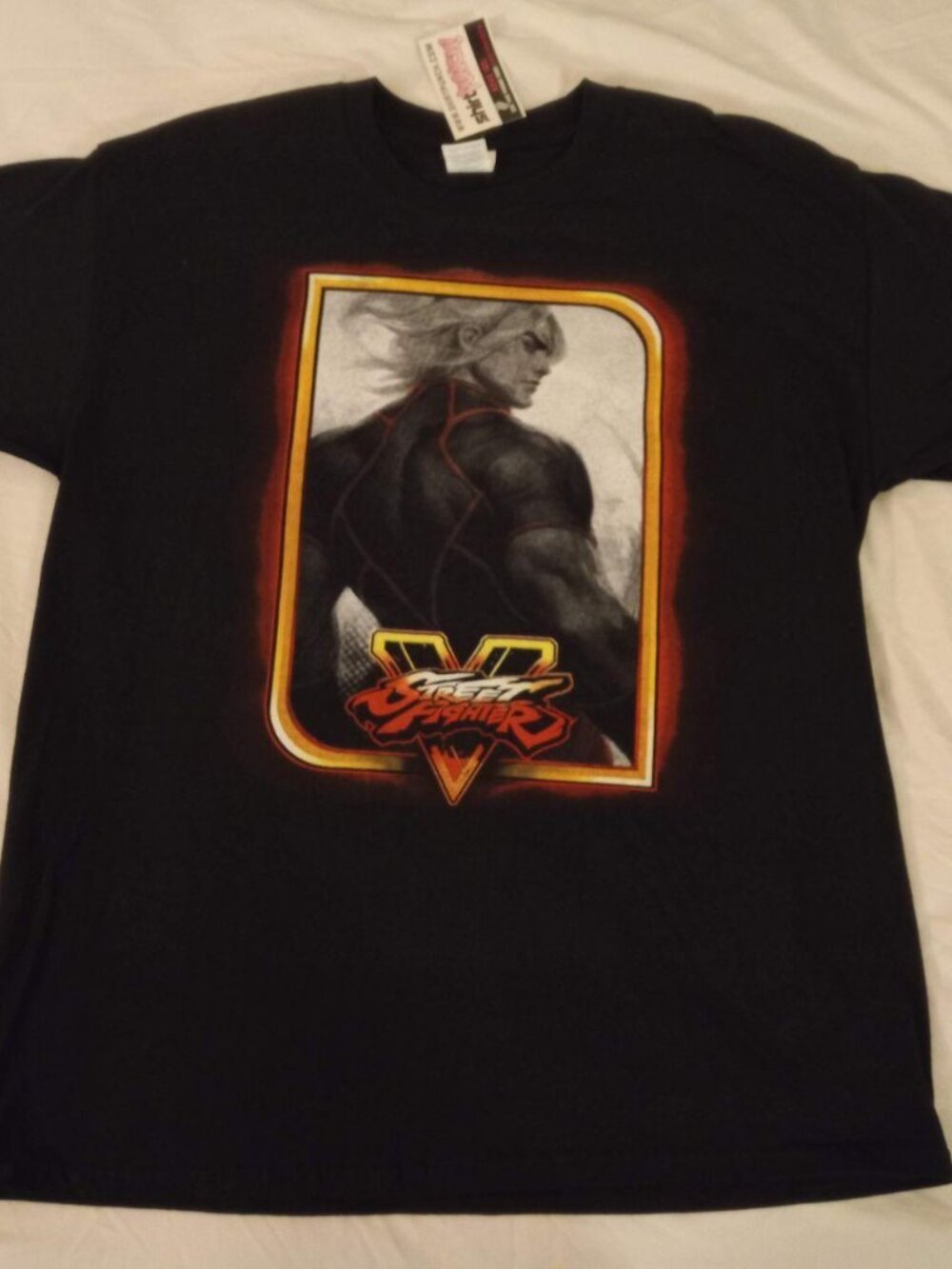 Street Fighter V (5) Ken Masters Black T-shirt